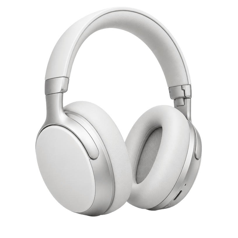 Casque circum-auriculaire clair comme appareil d'exemple neutre